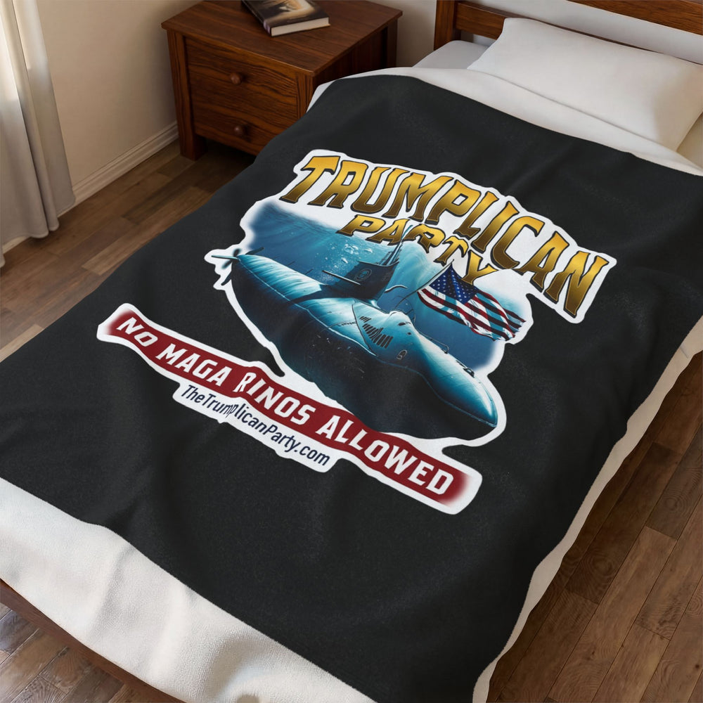 The Trumplican Party™ Velveteen Throw Blanket | D-71 - Image 3