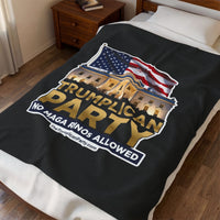 The Trumplican Party™ Velveteen Throw Blanket | D-62 - Image 3