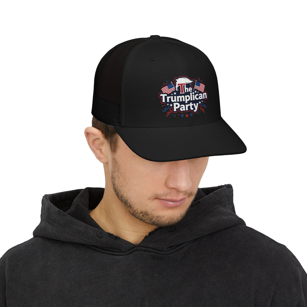 The Trumplican Party™ Mesh Snapback Trucker Cap | D-1 - Image 9