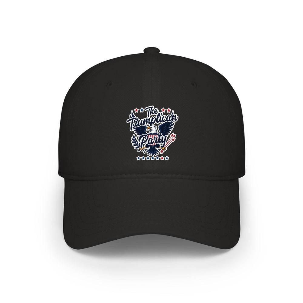 Low Profile Baseball Cap — 'The Trumplicans' Retro Patriotic Logo Hat - Image 2