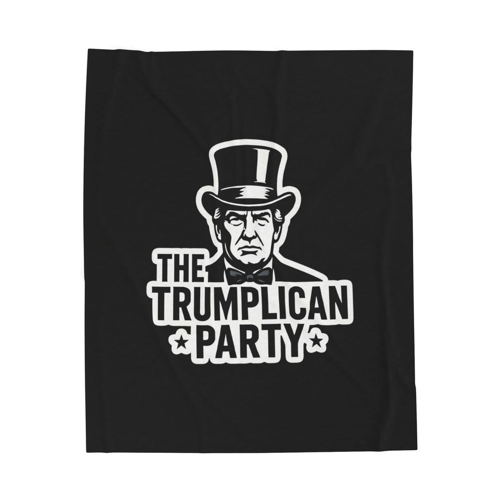 The Trumplican Party™ Velveteen Throw Blanket | D-7 - Image 1