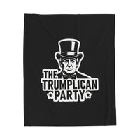 The Trumplican Party™ Velveteen Throw Blanket | D-7 - Image 1