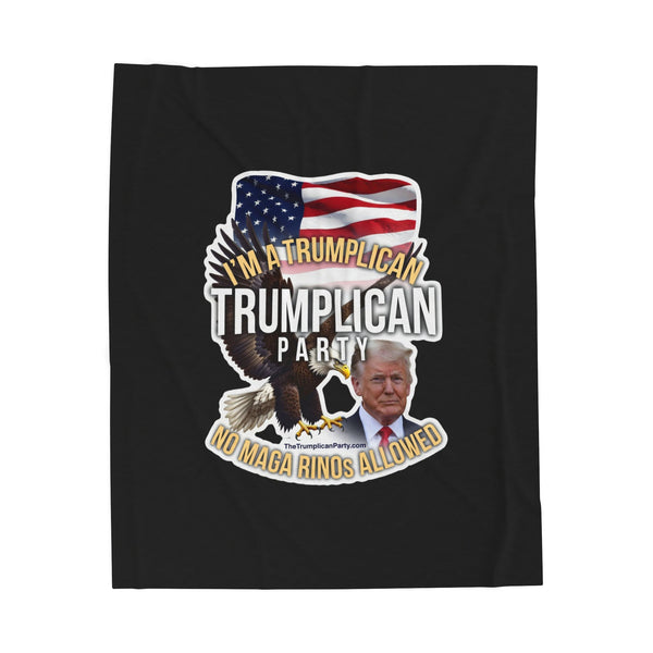 The Trumplican Party™ Velveteen Throw Blanket | D-64