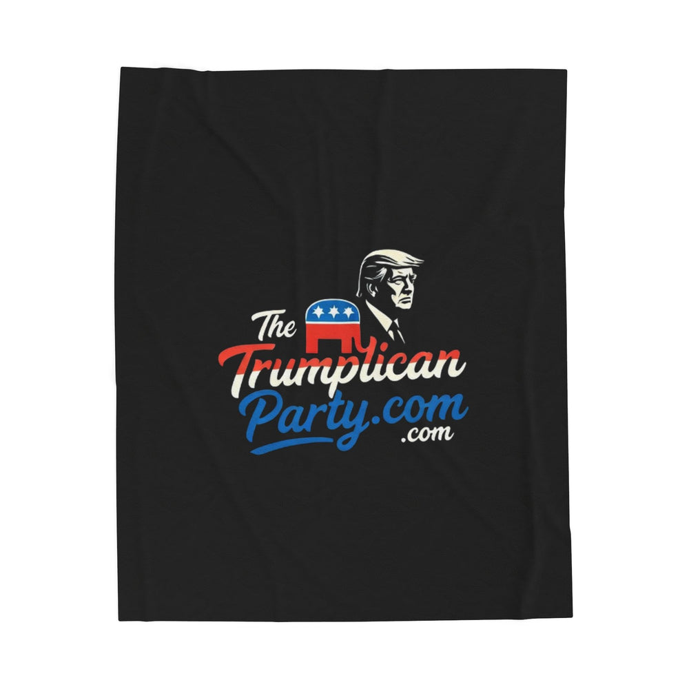 The Trumplican Party™ Velveteen Throw Blanket | D-33 - Image 1